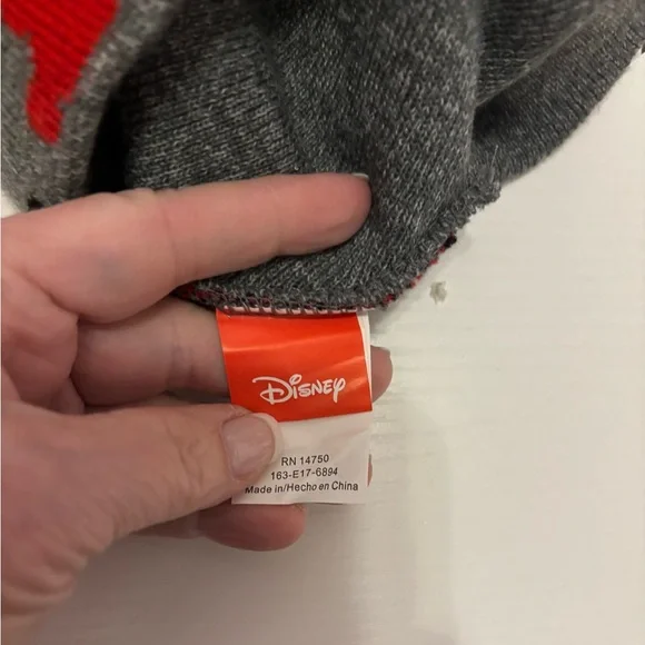 Disney Mickey Mouse Red and Gray Kids Hat - Picture 4 of 9